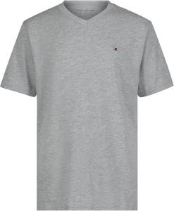 Футболка Tommy Hilfiger Boys с коротким рукавом и V-образным вырезом, мягкая, удобная, свободного кроя, Grey Heather
