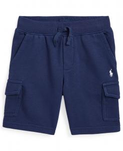 Детские шорты-карго из французской махровой ткани для мальчиков 2-7 лет Polo Ralph Lauren, Navy