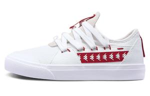 Кроссовки для скейтбординга женские, низкие, белые/красные Kappa