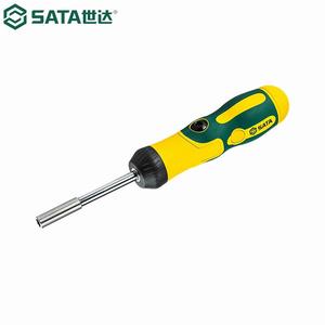 SATA 09349 Набор складных отверток с храповым механизмом, 6 предметов