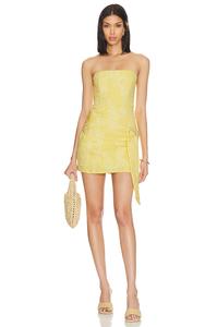 Короткое платье Rosalina Camila Coelho, buttercream yellow