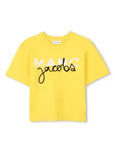 Футболка с логотипом Marc Jacobs Kids, желтый