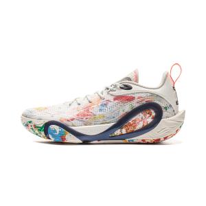 LINING Баскетбольные кроссовки DLO1 с низким верхом, амортизирующие, противоскользящие, устойчивые к истиранию, с амортизацией и отскоком, цвет слоновой кости