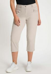 Брюки Ulla Popken MONY, , ZIPPTASCHEN, STRETCH, Cement/Beige