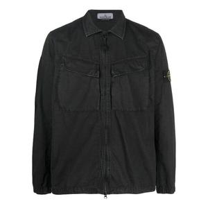 Куртка overshirt 'black' Stone Island, черный