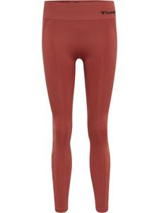 Леггинсы Hummel Hmlmt Una Seamless Mid Waist Tights, цвет MARSALA