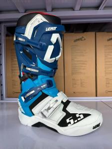 LEATT Внедорожные ботинки для мотоциклетных гонок с регулируемой осью для мужчин и женщин, антискользящая обувь для езды, оранжевый 5.5 синий универсальная версия, размер 45.5