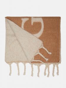 Большой шарф Guess Factory, коричневый