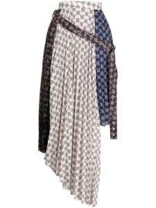 Rokh юбка асимметричного кроя с монограммой, разноцветный