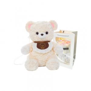 Плюшевая кукла Bib Bear высотой 35 см PUDOWRABBIT