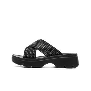 EBLAN Тапочки-слайды женские черные