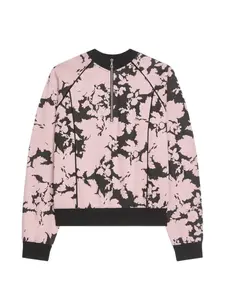 Джемпер на молнии с жаккардовым узором Dries Van Noten, розовый