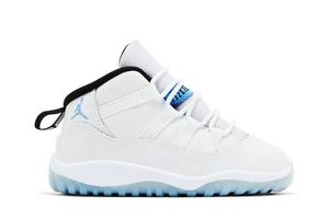 Кроссовки Air Jordan 11 Retro TD Legend Blue / Columbia2024, белый