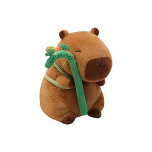 Милые умиротворяющие плюшевые куклы Ne Zha капибара высотой 12см/22см/33см/45см OU DI PIG