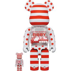 BE@RBRICK Моя первая малышка Red & Silver Chrome Ver