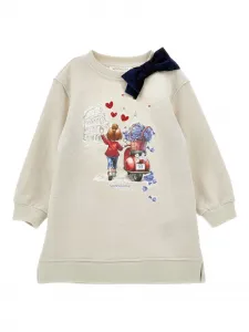 Платье с принтом Monnalisa, нейтральный