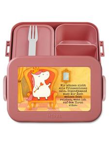 Mr. & Mrs. Panda Ланч-бокс с изображением принцессы-единорога и надписью, пастельно-красный цвет