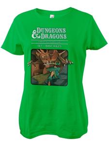 Dungeons And Dragons Футболка "D&D Set 1 - Basic Rules Girly Tee" зеленого цвета