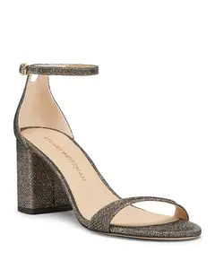 Женские сандалии для нудистов Block 75 Stuart Weitzman, коричневый