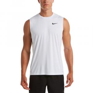 Мужская футболка для плавания без рукавов Nike Dri-FIT UPF 40+ Essential Hydroguard, белый