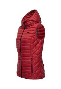 Стеганый жилет кроличья лапка MARIKOO, цвет Dark Red