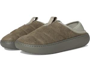 Унисекс шлепанцы Crocs Classic Puff Moc, Galactic Grey Suede