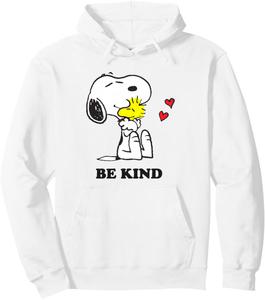 Толстовка Peanuts Snoopy Hug Woodstock Love Heart Be Kind, серая