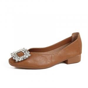 JIUXINGDAO Коричневые женские туфли-лодочки, цвет Brown