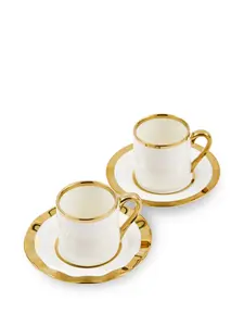 Набор golden finds для эспрессо, 5,9х5,7 см, Polspotten, белый