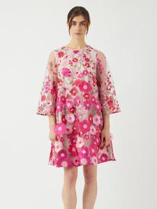 Повседневное платье FLOWERING 3/4 DRESS YAS, розовый
