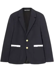 Пиджак на пуговицах с логотипом PALM ANGELS, синий