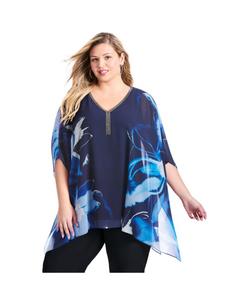 Женская блузка Take Me Out с декором AVENUE, Midnight