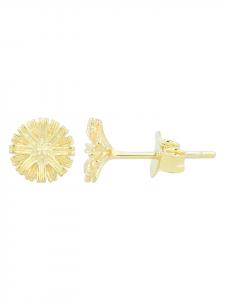 Adeliás Женские серьги - серьги-гвоздики из серебра 925 пробы с золотым покрытием