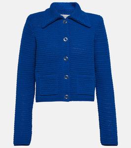 Кардиган Modern Textures из смесовой хлопковой ткани Dorothee Schumacher, Royal Blue
