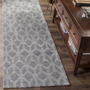 Ковер-дорожка SAFAVIEH, 69 x 305 см, Cape Cod Collection, Grey & Gold, ручная работа, плоское плетение из джута, идеально для помещений с высокой проходимостью в гостиной, спальне (CAP415A)