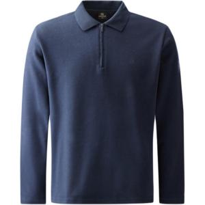 Вязаный поло с лицевой гладью мужской KOLON SPORT, темно-синий