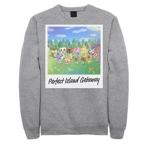 Мужской свитшот Animal Crossing: New Horizons Perfect Island Getaway Licensed Character