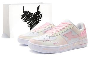 XTEP Кроссовки Air Force One Slip, устойчивые к истиранию, низкие, для скейтбординга, унисекс, вишнево-розовые