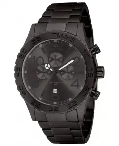 Мужские кварцевые часы-хронограф 1272 с циферблатом из оружейной стали Invicta, black