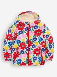 Детское утепленное пальто 2-в-1 Mini Boden, Multi Pop Flower