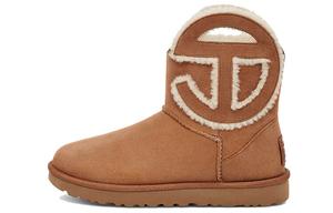 Ботинки мужские зимние Ugg с декоративной нашивкой, коричневый