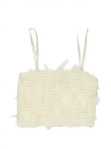 Топ с оборками Miss Grant Kids, белый