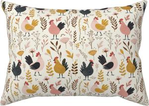 Pevtufa Наволочки с принтом мультяшных курочек с застежкой-конвертом Cartoon Chickens