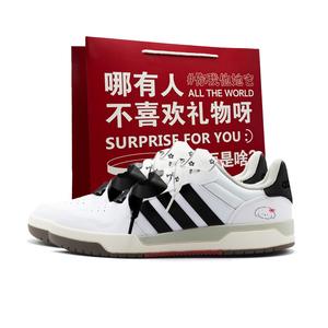 Adidas Neo Entrap Dog Stickers, Shopping Bag, абразивостойкие низкие кожаные кроссовки для скейтбординга, женские, черно-белые
