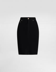 Джинсовая юбка миди Dolce & Gabbana, мультиколор