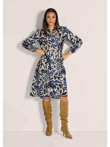 MADELEINE Элегантное вискозное платье с цветочным узором темно-синего/берберского цвета