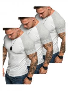 Набор из 3 футболок OMAHA (3 белые/серые)