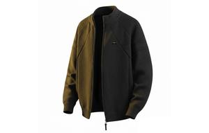 Кардиган Unisex Stand Collar Moderate Elite Sweaters Jeep, pure черный