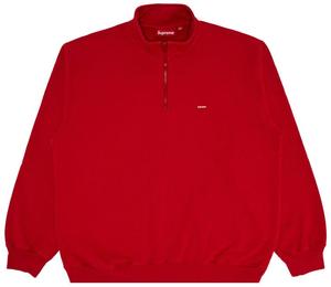 Пуловер Supreme Small Box Half Zip, красный