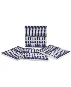 Набор подставок под стаканы с синим красителем, 4 шт. Thirstystone, multi